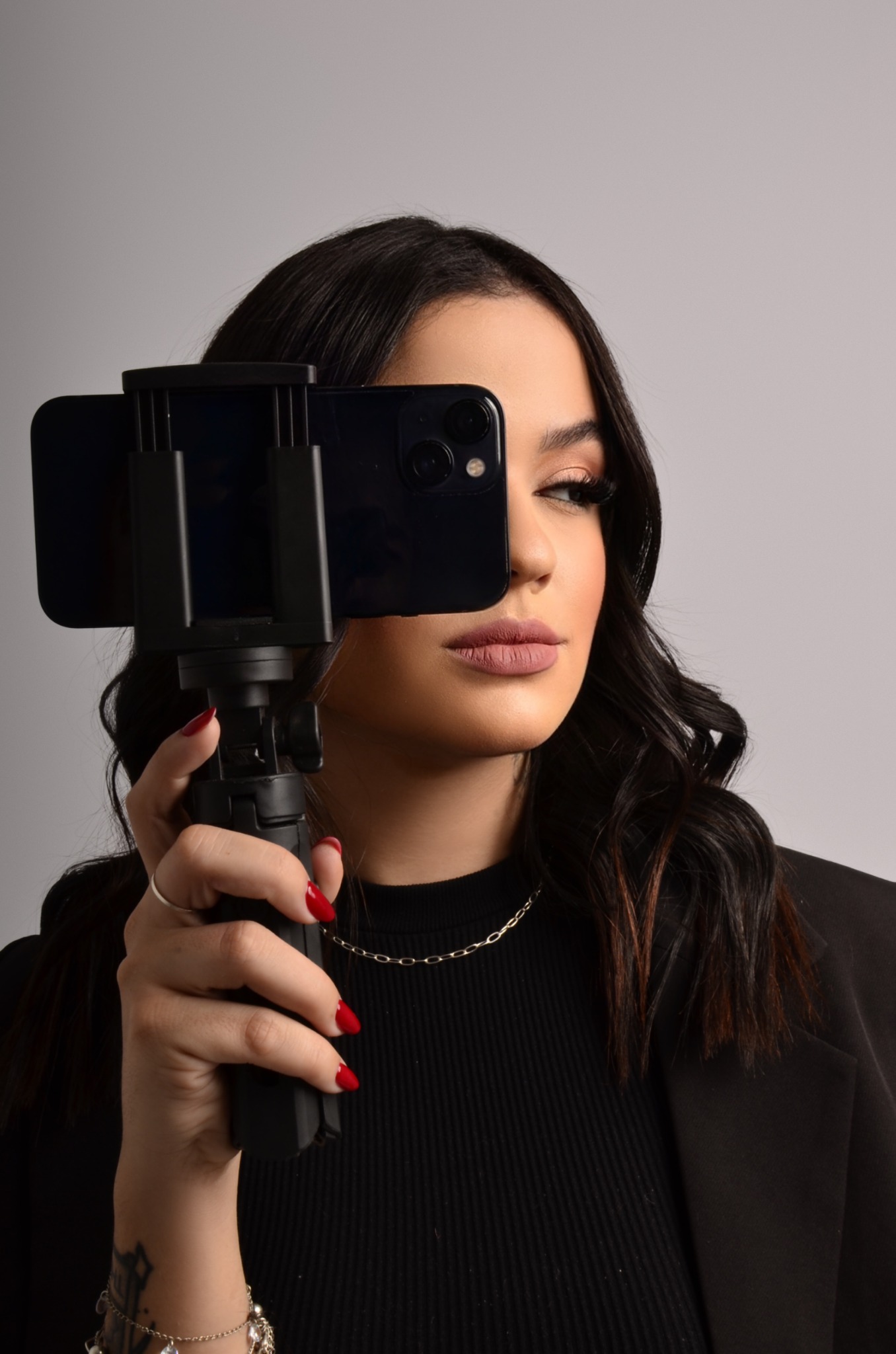 Produção de conteúdo com celular e estabilizador